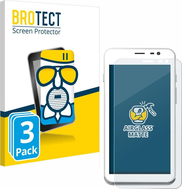 Produktbild BROTECT AirGlass Panzerglasfolie Matt (3 Stück, Oppo A77s)