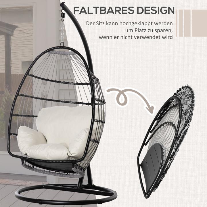Actual product image Outsunny Hanging chair with cushion (160 kg)