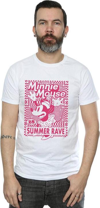 Actual product image Disney Mens Minnie Mouse Summer Party T-Shirt (S)