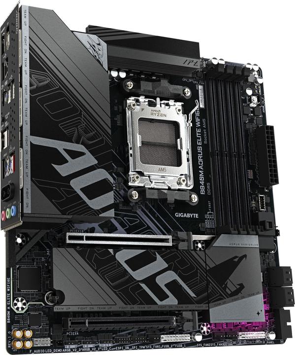 Actual product image Gigabyte B840M Elite WIFI6E (B840,AM5,mATX,DDR5) (AM5, AMD B840, mATX)