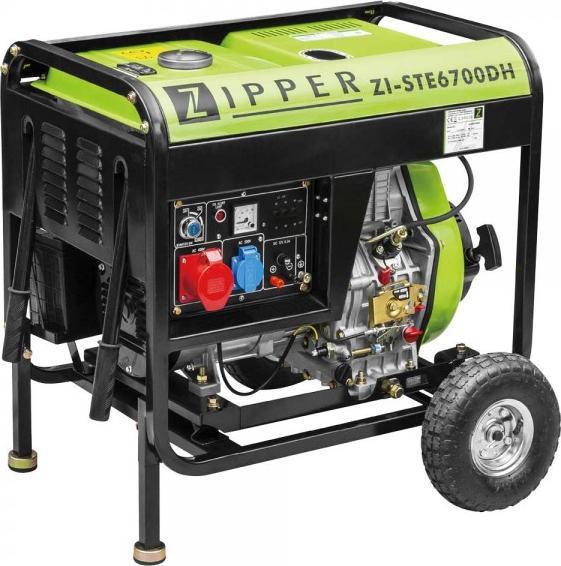Zipper Reissverschluss Reissverschluss ZI-STE6700DH Stromgenerator Diesel (5700 W, 12.50 l)