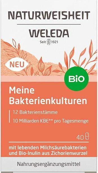 Produktbild Weleda Naturweisheit Kaps Meine Bakterienkulturen Glas 40 Stk (40 Stück, Kapseln, 122 g)