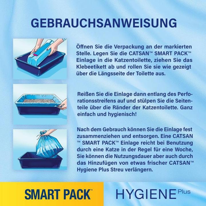 Image du produit Catsan Hygiene Plus Smart Pack™ (Ne s'agglomère pas, Biodégradable, Neutralisant, 3.90 kg)