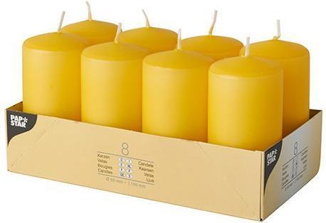 Produktbild Papstar Kerzen goldgelb 8St (8 Stk.)