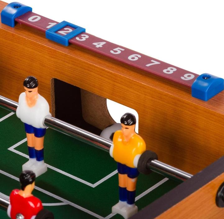 Immagine prodotto Games Planet Mini biliardino DUNDEE 51x31x8cm, arredamento in legno chiaro