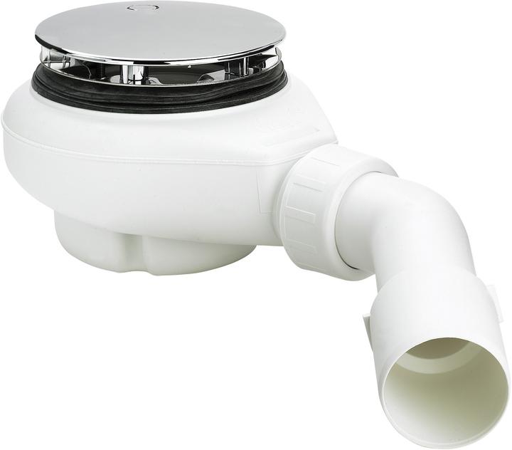 Produktbild Viega Siphon Tempoplex Duschwannensiphon mit 90mm Chromkappe (703394) (Ablaufgarnitur, 1/2")