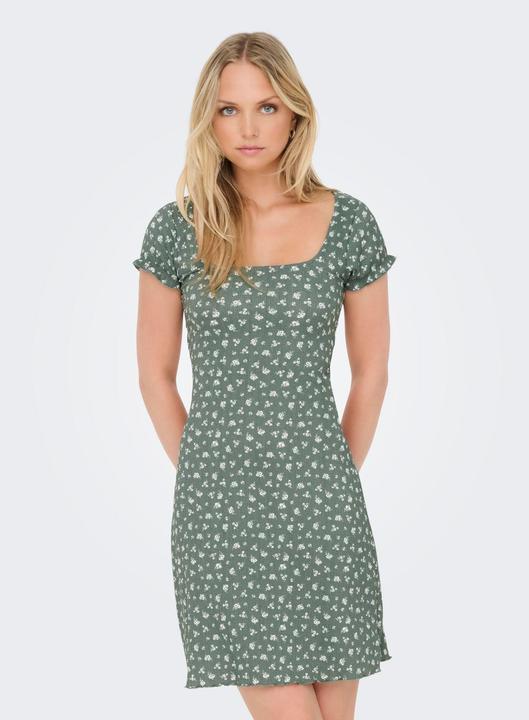 Produktbild Only Normal geschnitten V-Ausschnitt Glockenärmel Midikleid Kleid (XL)