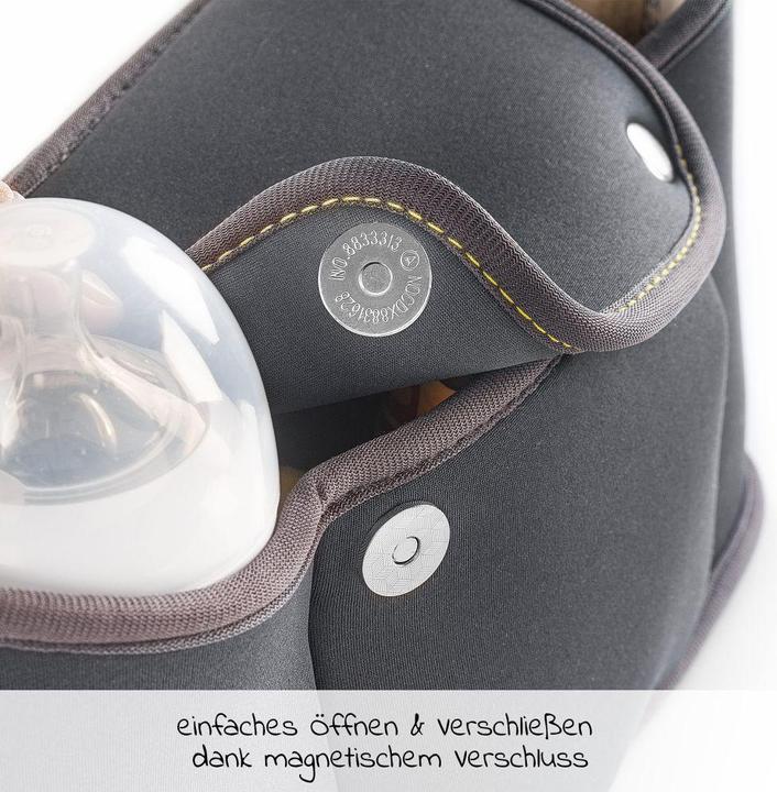 Actual product image Zamboo Neoprene pram bag organiser for prams and pushchairs - dark grey