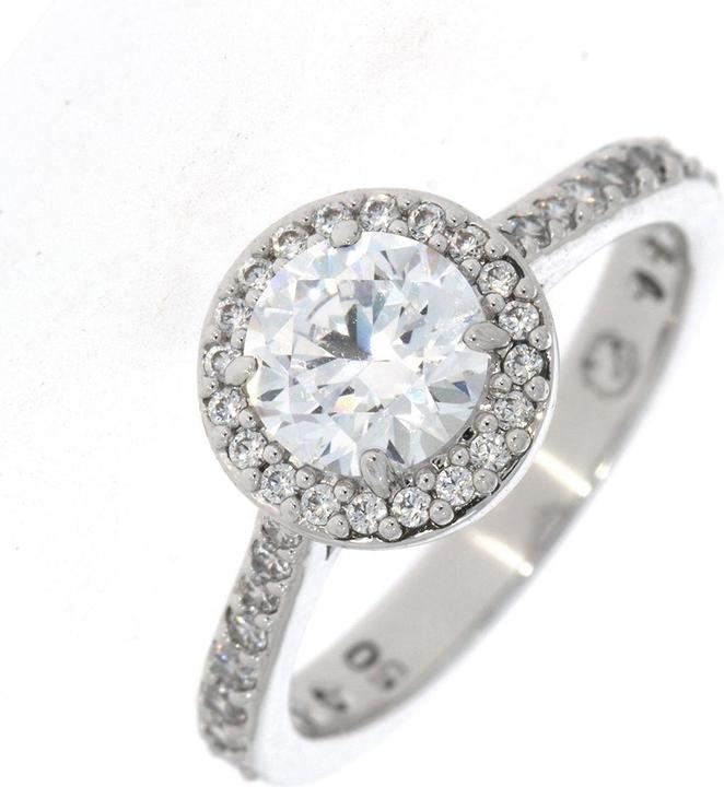 Actual product image Swarovski Constella Cocktail Round Pavé Ring Silver (50)