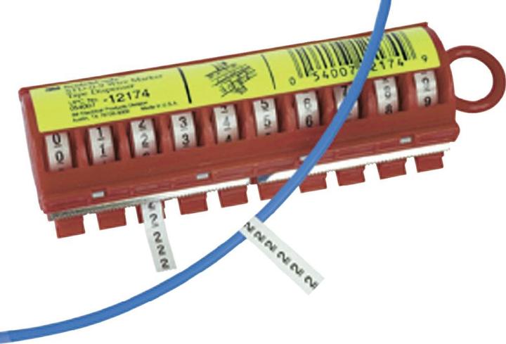 3M Scotchcode dispenser STD-0/9 Filled with numbers 0 to 9