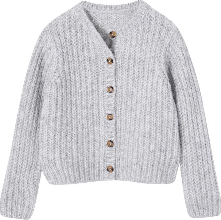 Vertbaudet Flauschige Mädchen Strickjacke Oeko-Tex