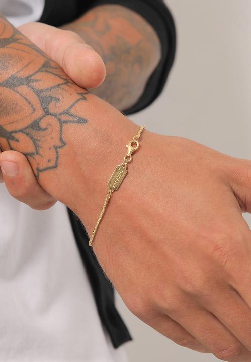 Produktbild Kuzzoi Armband Herren Basic Kordelkette Gedreht 925 Silber (21 cm, 925er Sterling Silber)