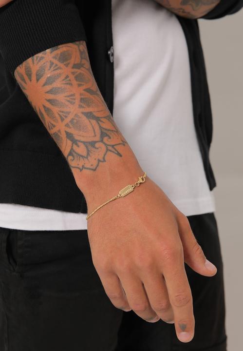 Produktbild Kuzzoi Armband Herren Basic Kordelkette Gedreht 925 Silber (21 cm, 925er Sterling Silber)