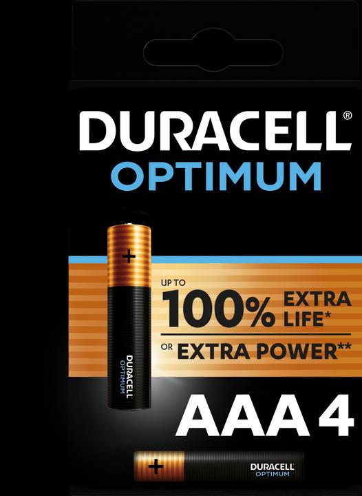 Actual product image Duracell Optimum 4-pack AAA batteries (4 pcs., AAA)