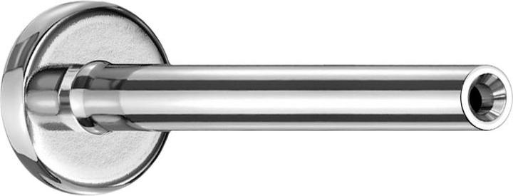 Actual product image Star Piercing Threadless labret rod silver (without brass, Titanium G23)