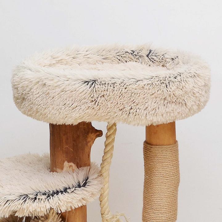 Produktbild Fudajo Designer-Kratzbaum (87.50 cm, Braun, Creme)