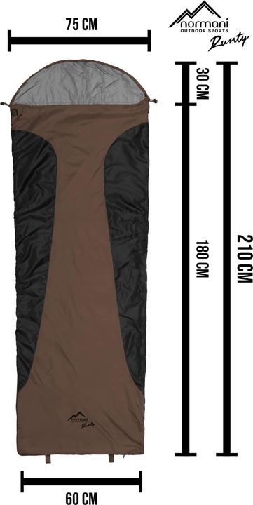 Image du produit Normani Ultralight-Schlafsack (RV rechts) Runty (210 cm)