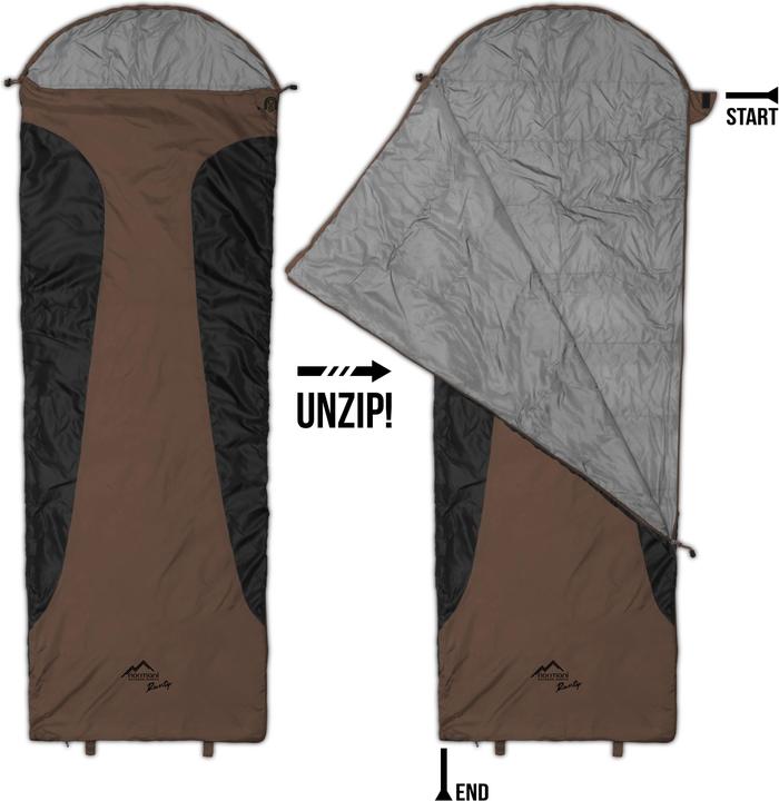 Actual product image Normani Ultralight sleeping bag (zip left) Runty (210 cm)