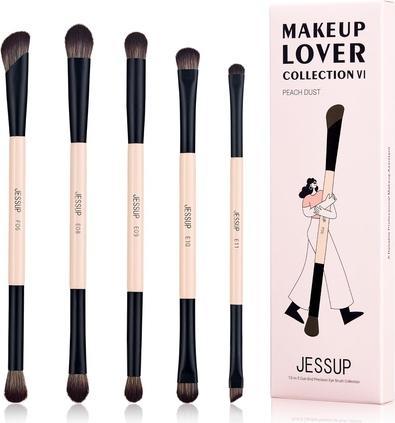 Jessup 10-in-5 Duo-End Precision Eye Brush Collection zestaw 5 pędzli do makijażu oka T509 (Sourcils)
