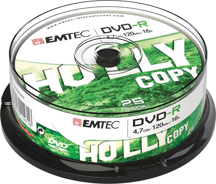 Image du produit Emtec DVD - R 16x, 25 (1 x)