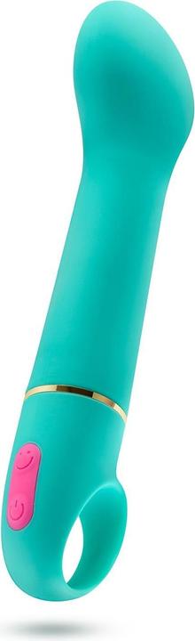 Actual product image Blush Aria Flirty AF Silicone Vibrator - RumbleTech Powerful Rumbly 10 Vibration Settings - Curved f