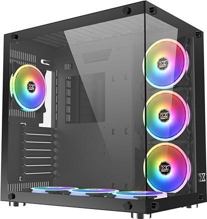 Image du produit Xigmatek Boitier Moyen Tour ATX compatible Aquarius Plus RGB avec panneaux vitrés (Noir) (Mini-ITX, mATX, ATX)