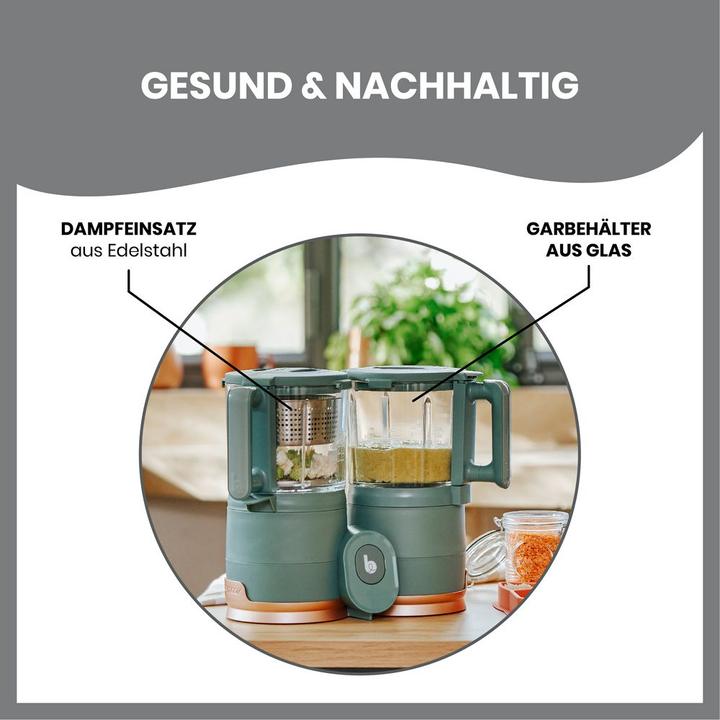 Produktbild Babymoov Babynahrungszubereiter Babynahrungszubereiter Nutribaby Glas + GRATIS