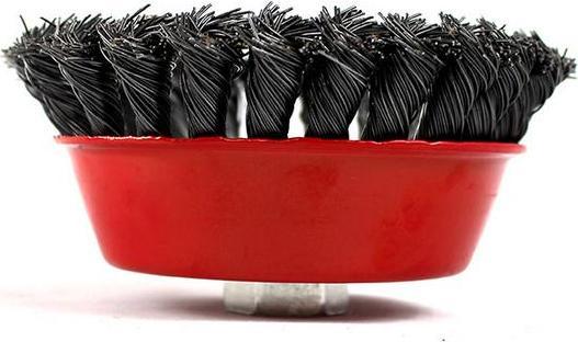 Actual product image Silver Wire brush for grinder 125mm M14 (10345)