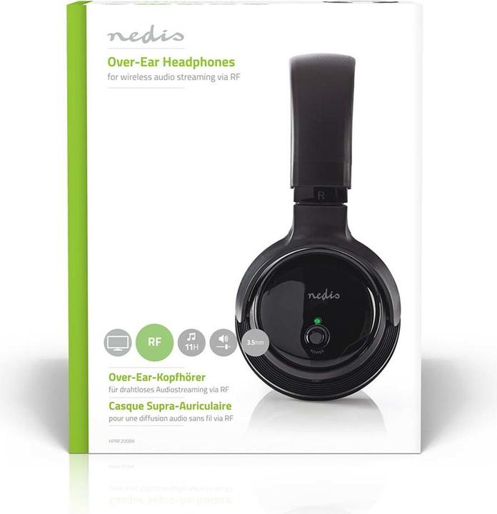 Image du produit Nedis HPRF200BK (pas de réduction du bruit, 11 h, Sans fil)