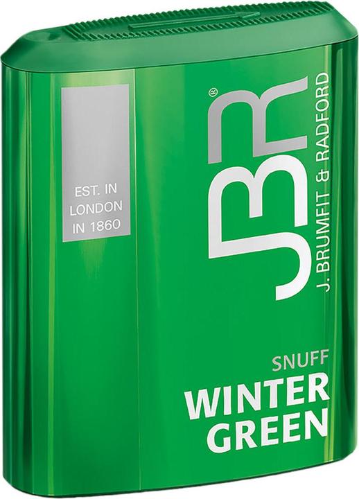 Actual product image JBR Winter Green Snuff (Spearmint, Wintergreen, 10 g)