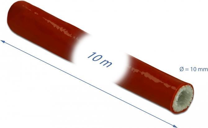 Image du produit Delock Manchon ignifugé enduit de silicone (Trou de câble, 1000 cm)