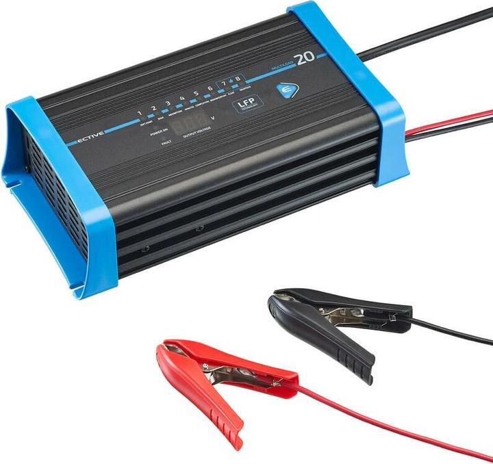 Actual product image Ective Multiload 20 LFP 20A/12V 8-stage battery charger (12V, 20 A)