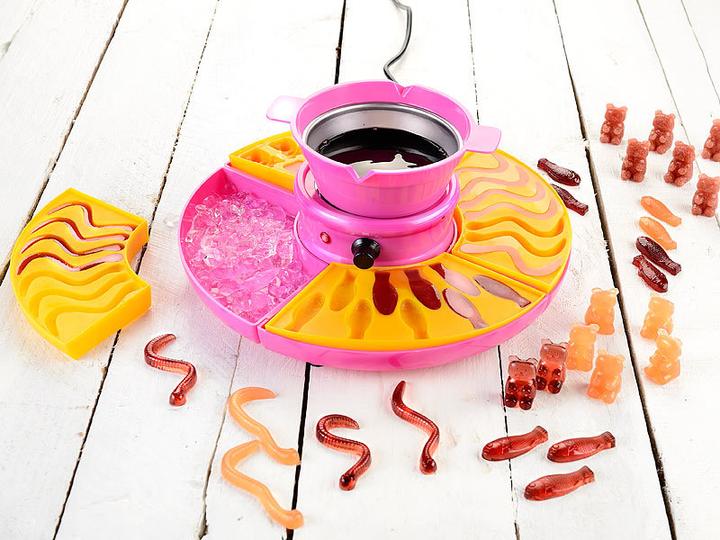 Immagine prodotto Rosenstein & Söhne Macchina per caramelle gommose e cioccolatini, incluso set di stampi