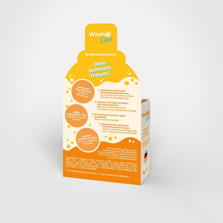 Immagine prodotto Washo Shampoo Fermo Morbidezza (200 ml, Shampoo solido)