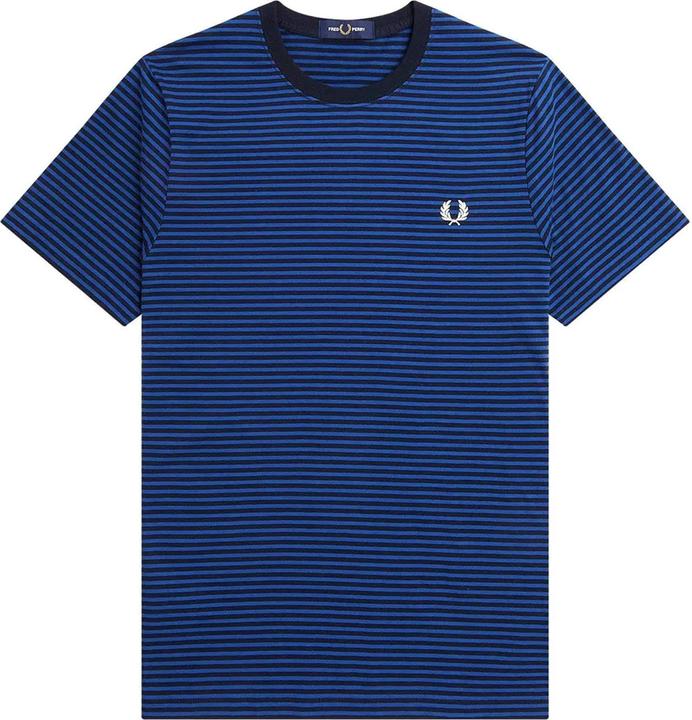 Actual product image Fred Perry Mens Fine Stripe Short-Sleeved T-Shirt (XS)
