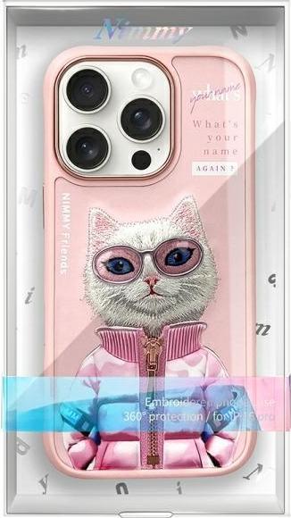Immagine prodotto Prestigio Nimmy case iPhone 16 Pro 6.3" pink Cool&Cute 2.0 Cat (Apple iPhone 16 Pro)