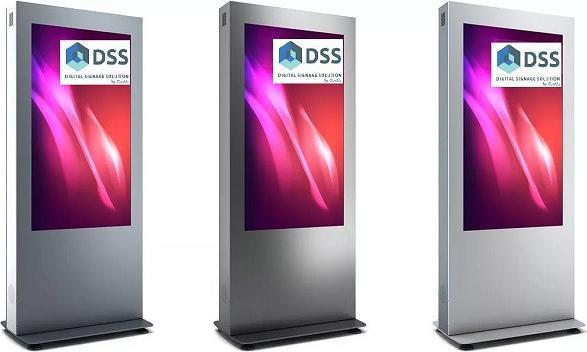 Actual product image DSS Indoor Stele Portrait, 65" screen, black