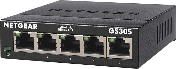 Actual product image Netgear GS305 - V3 - switch - unmanaged - 5 x 10/100/1000 - desktop, wall-mountable (5 ports)
