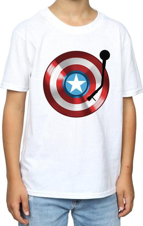 Image du produit - T-shirt CAPTAIN AMERICA TURNTABLE - Garçon (152, 158)
