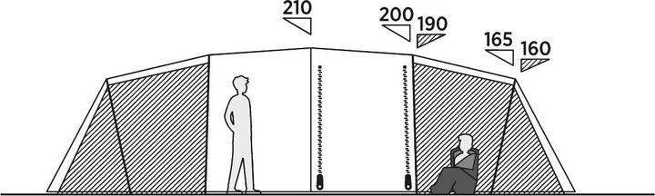 Immagine prodotto Easy Camp Tenda a tunnel Huntsville Twin 800 (Tenda a tunnel, 17.50 kg, 8 persone)