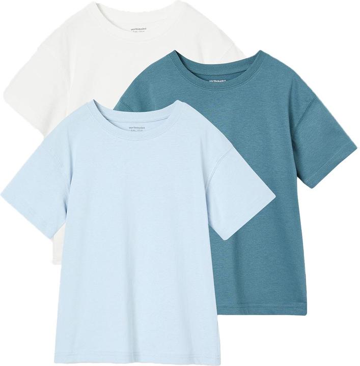 Vertbaudet 3er-Pack Jungen T-Shirts BASIC uni