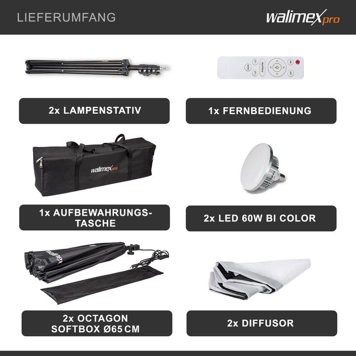 Actual product image Walimex pro LED 60W Octagon (Umbrella reflector, 65 cm)