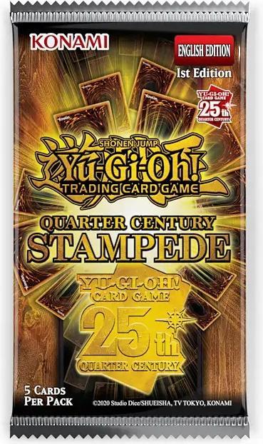 Immagine prodotto Yu-Gi-Oh Scatola di richiamo Quarter Century Stampede IT (Inglese, Display del booster)