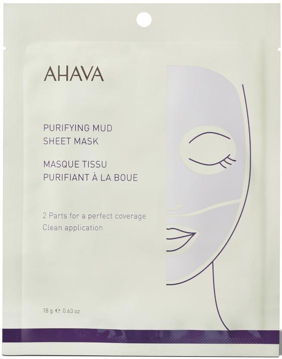 Image du produit Ahava Masque en feuille de boue purifiante - Masque en polaire simple (18 ml)