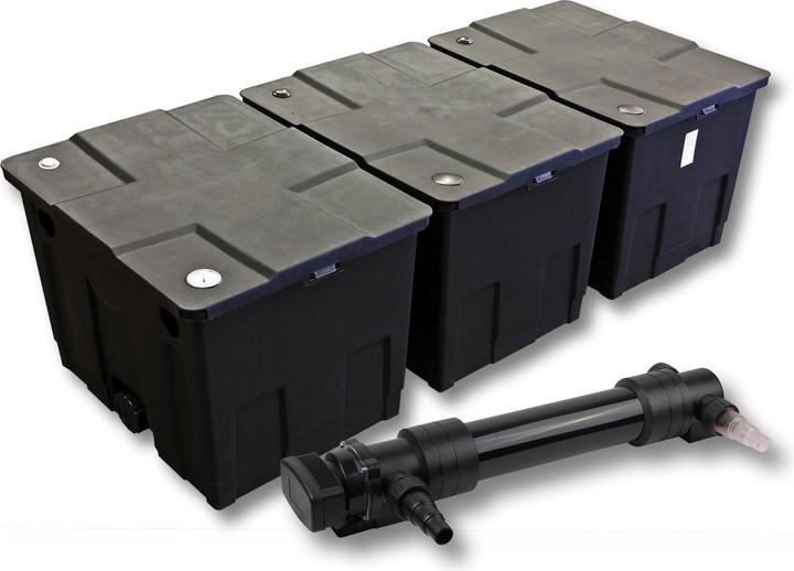 Actual product image SunSun 3-chamber Filter Set for 90000l Pond with 36W UVC 6-series Pond Clarifier