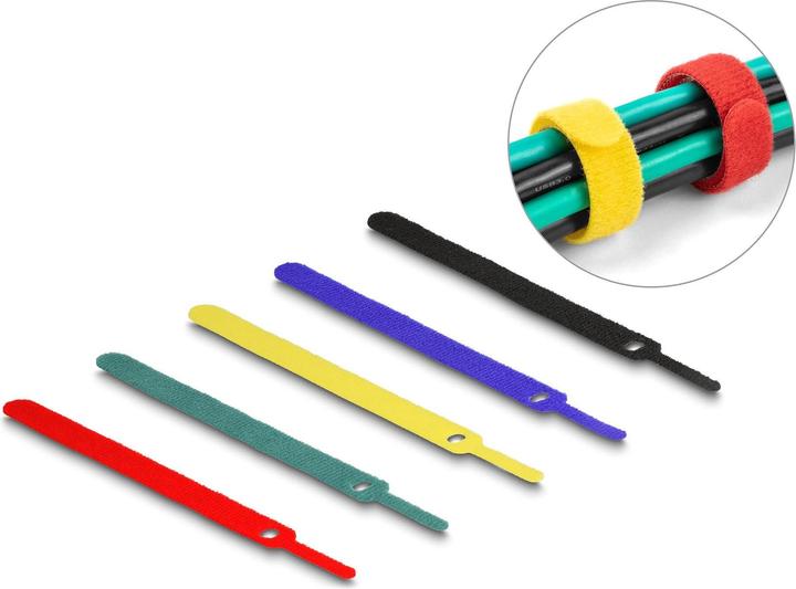 Image du produit Delock Attaches-câbles velcro L 150 x l 12 mm couleur set 10 pièces (Serre-câbles velcro, 150 mm, 10 pcs)