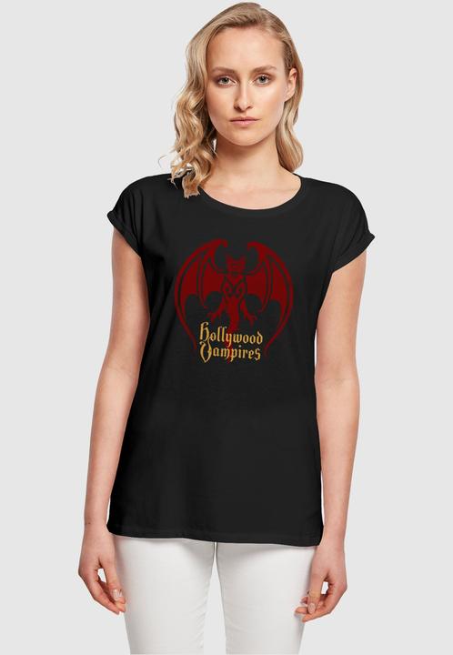 Actual product image Merchcode Ladies Hollywood Vampires - Bat Logo T-Shirt - 114429 (4XL)
