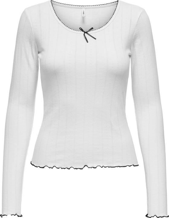 Only Normal geschnitten Rundhals Elastische Bündchen Top Top