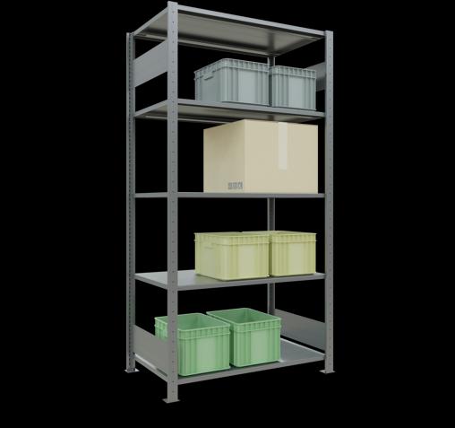Actual product image Schulte Lagertechnik MULTIplus85 basic racking system with length ledgers