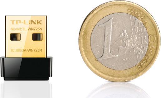 Actual product image TP-Link TL-WN725N, Wireless N Nano (USB 2.0)